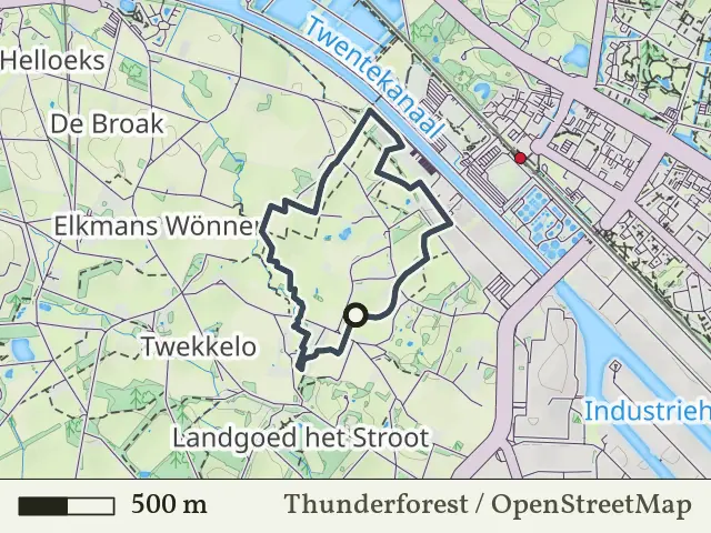 Groene route vanaf Twekkelo, Enschede