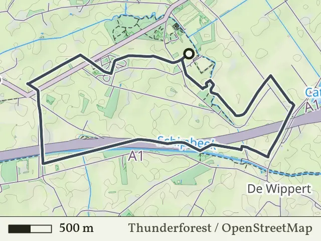 Blauwe route vanaf De Pothaar, Bathmen