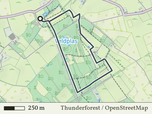 Gele route vanaf Everloo, Rossum