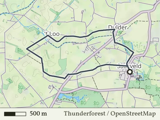 Oranje route vanaf Saasveld, Saasveld