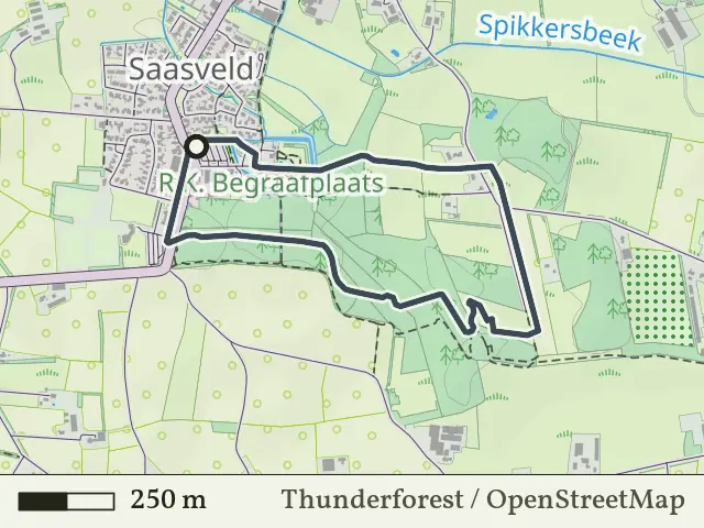 Paarse route vanaf Saasveld, Saasveld