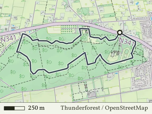 Gele route vanaf Linderkuil, Vroomshoop