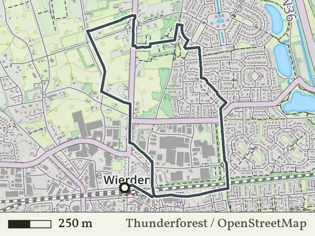 Paarse route vanaf Wierden, Wierden