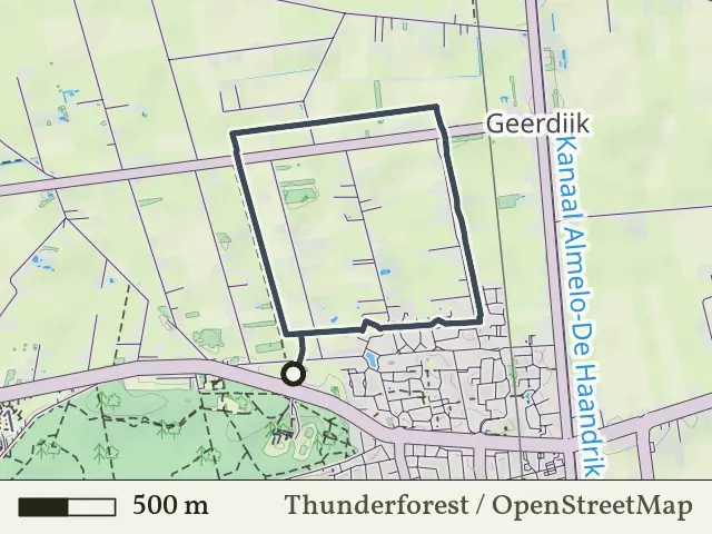 Groene route vanaf Linderkuil, Vroomshoop