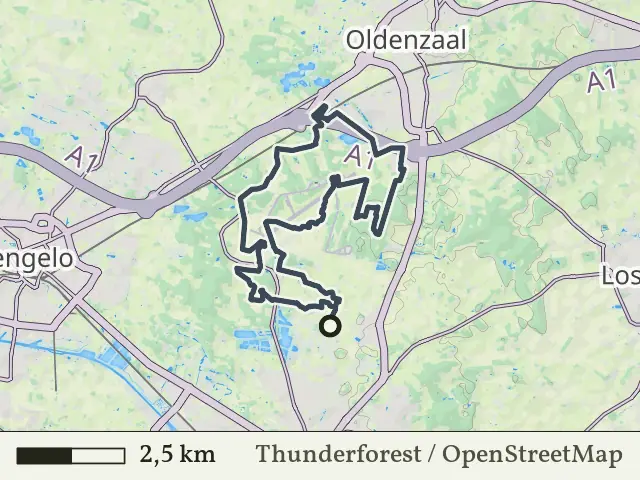 Oranje route vanaf Zuidkamp, Enschede