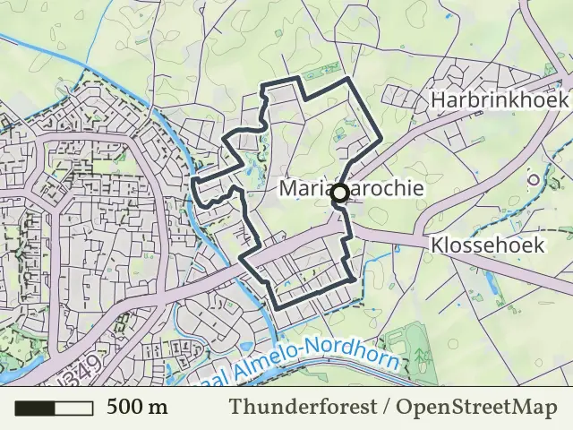 Oranje route vanaf Mariaparochie, Geesteren