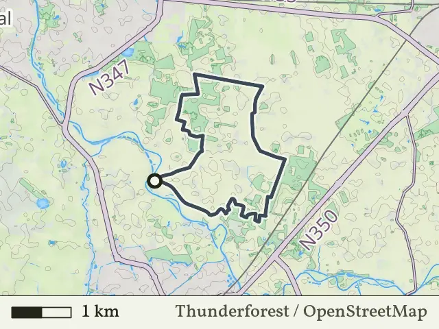 Paarse route vanaf Notter-Zuna, Notter