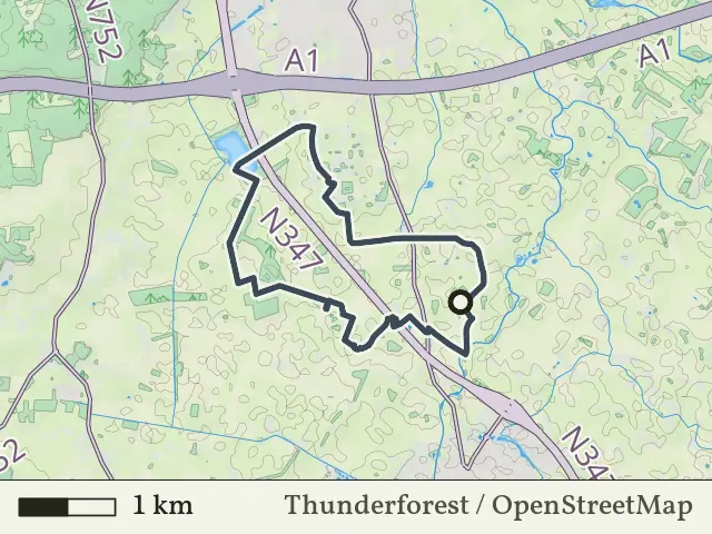 Gele route vanaf Elsenerbroek, Enter