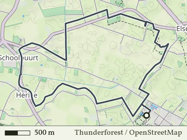 Groene route vanaf Doesgoor, Goor