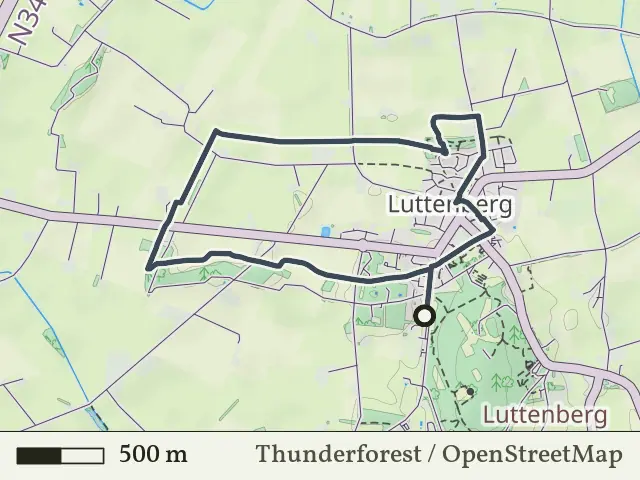 Paarse route vanaf 't Siel, Luttenberg