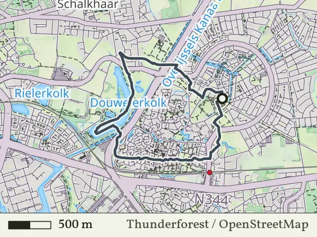 Gele route vanaf Ulebelt, Deventer