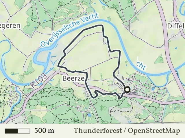 Oranje route vanaf Beerzebulten, Beerze Bulten