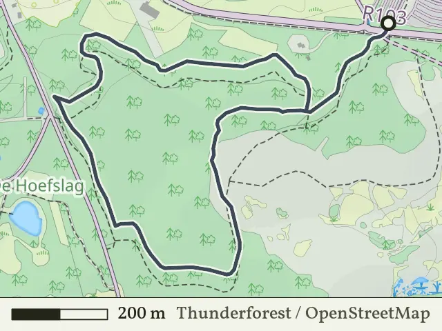 Rode route vanaf Beerzebulten, Beerze Bulten