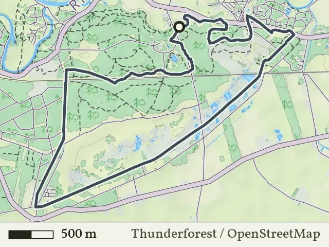 Groene route vanaf Beerzerpoort, Beerze