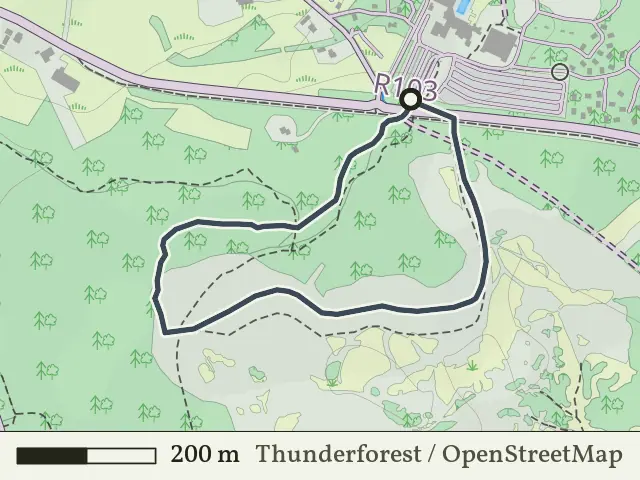 Gele route vanaf Beerzebulten, Beerze Bulten