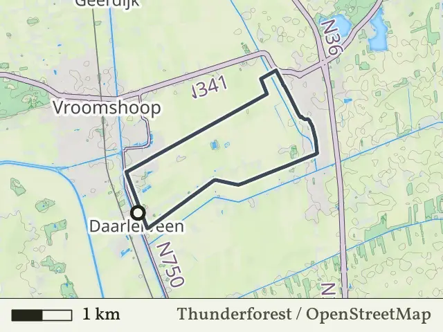 Rode route vanaf Daarlerveen, Hellendoorn