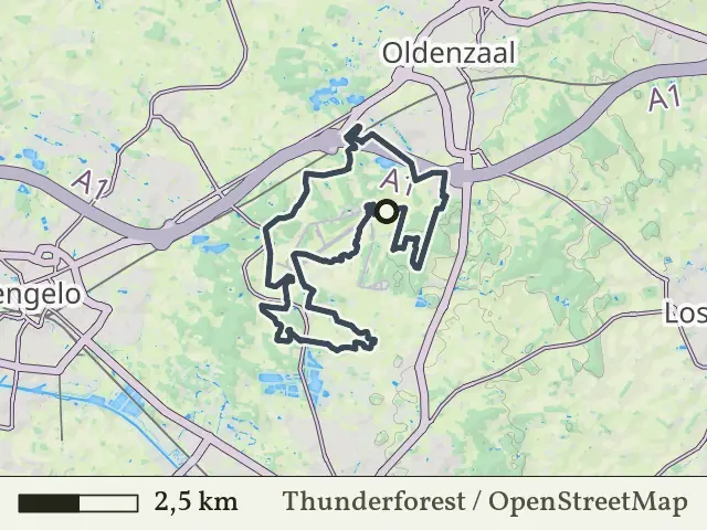 Oranje route vanaf Doppler, Vliegveld Twenthe