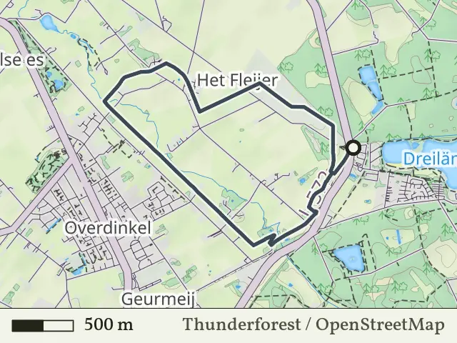 Oranje route vanaf Driland, Gronau