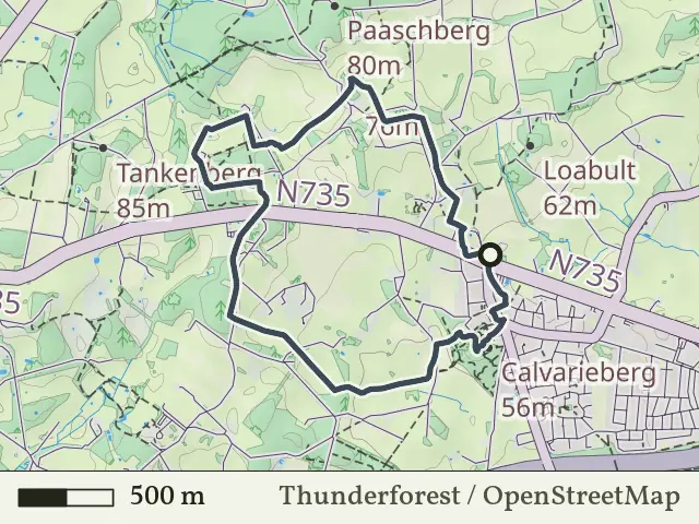 Rode route vanaf De Lutte, Losser