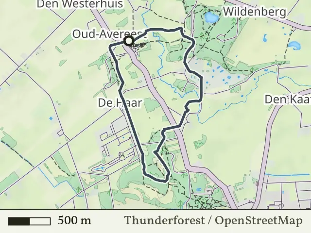 Rode route vanaf Oud Avereest, Hardenberg West