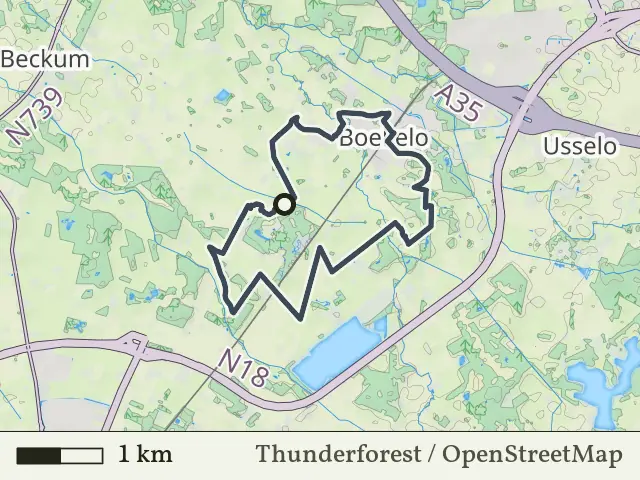 Oranje route vanaf Bad Boekelo, Boekelo