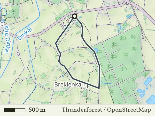 Paarse route vanaf Schiphorst-Schiffhorst, Breklenkamp