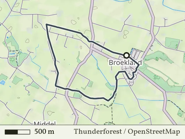 Groene route vanaf Broekland, Salland