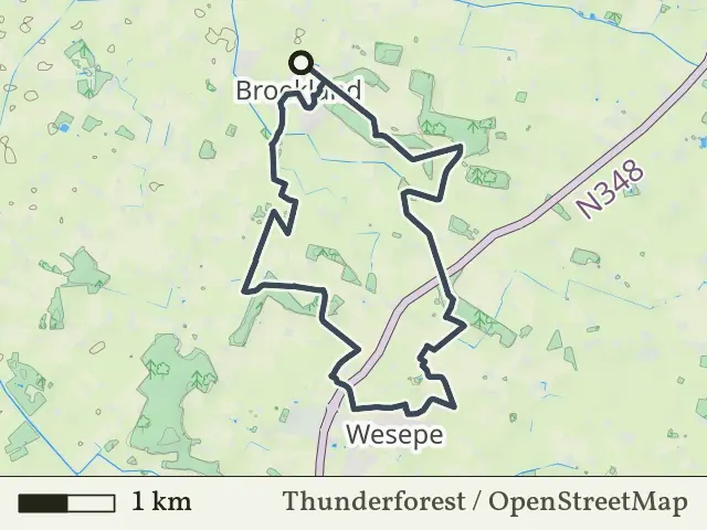 Oranje route vanaf Broekland, Salland
