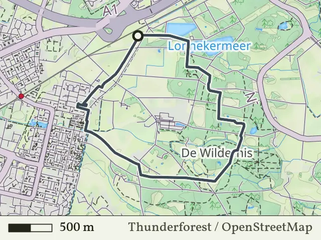 Blauwe route vanaf Lonnekermeer, Lonneker