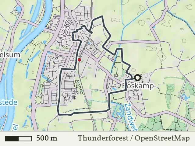 Groene route vanaf Boskamp, Olst