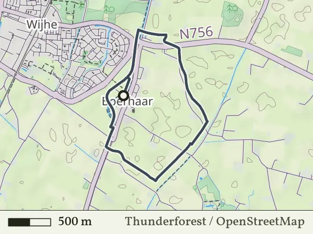 Rode route vanaf Boerhaar, Salland