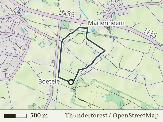 Groene route vanaf Boetelerveld, Mariënheem