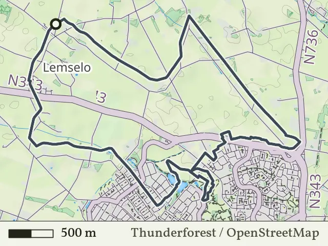 Groene route vanaf Lemselo, Rossum