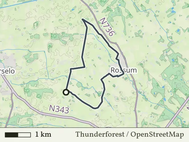 Oranje route vanaf Lemselo, Rossum