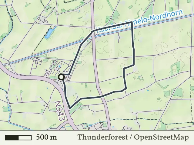Oranje route vanaf Molenhof, Weerselo