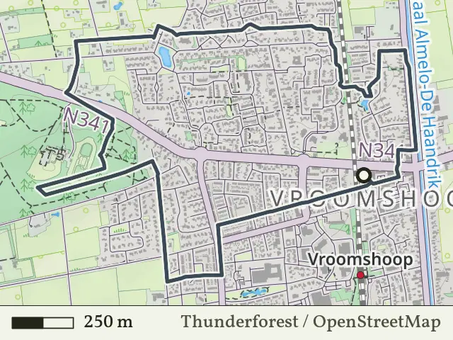 Oranje route vanaf Vroomshoop, Twenterand
