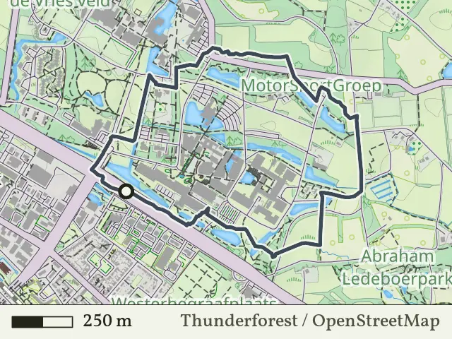 Groene route vanaf Ondernemingshuis, Enschede