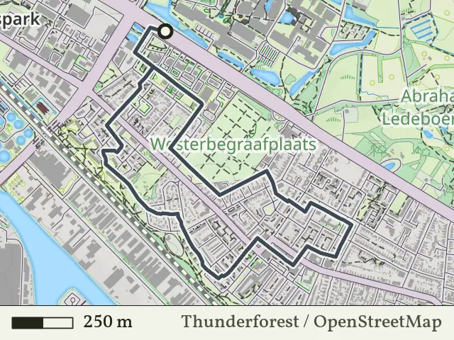 Rode route vanaf Ondernemingshuis, Enschede