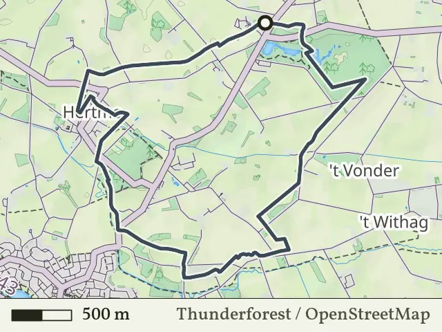 Paarse route vanaf Molenven, Saasveld