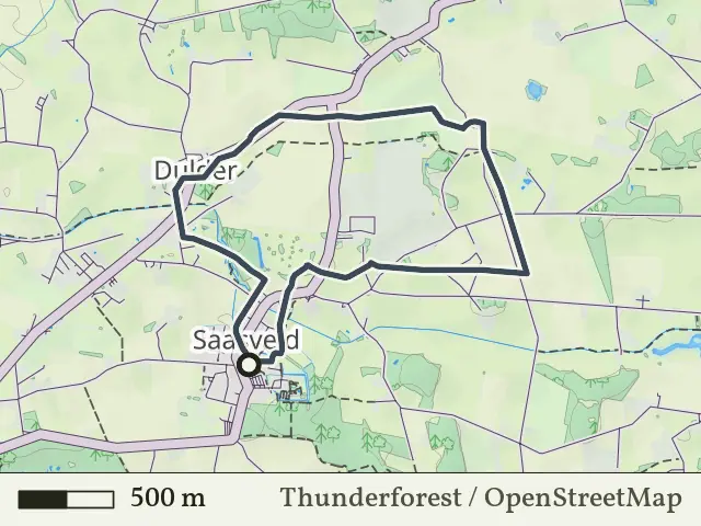 Blauwe route vanaf Saasveld, Saasveld