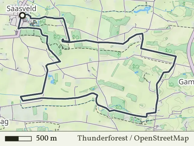 Groene route vanaf Saasveld, Saasveld