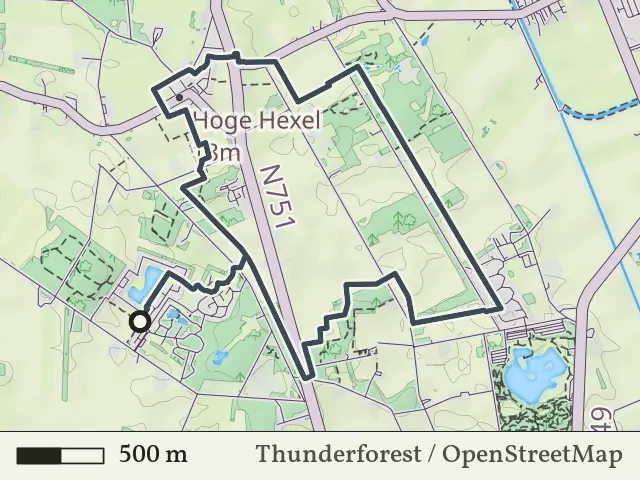 Groene route vanaf Huurnerveld, Hoge Hexel