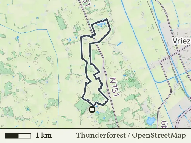 Rode route vanaf Huurnerveld, Hoge Hexel