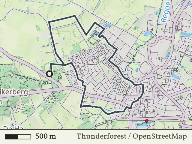 Gele route vanaf De Whee, Goor