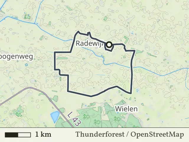 Groene route vanaf Radewijk, Hardenberg Oost