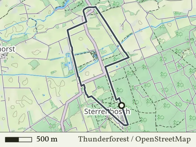 Gele route vanaf Sterrenbosch, Dalfsen