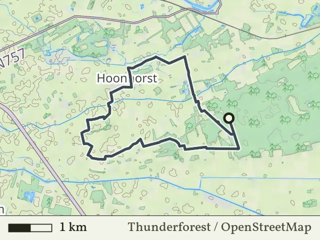 Oranje route vanaf Sterrenbosch, Dalfsen