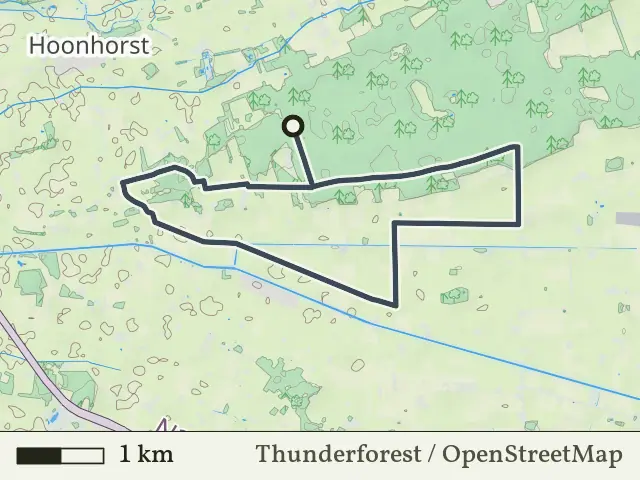 Paarse route vanaf Sterrenbosch, Dalfsen