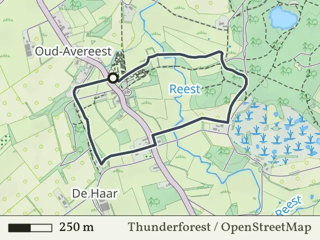 Gele route vanaf Oud Avereest, Hardenberg West