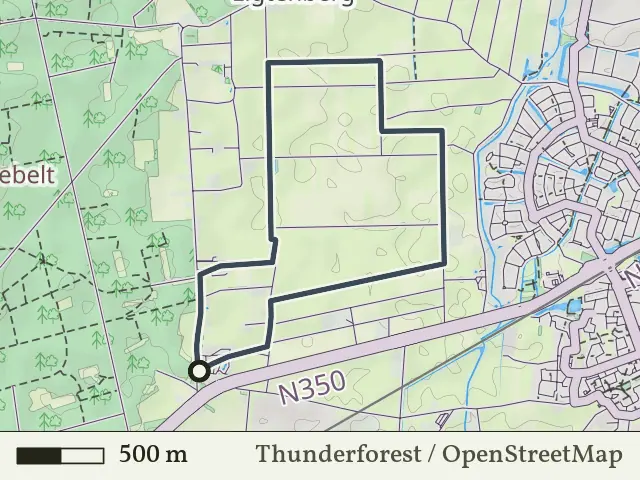 Rode route vanaf De Keizer, Rijssen